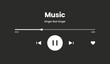 Music player for websites and sounds apps.