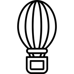 Wall Mural - Hot Air Balloon Icon