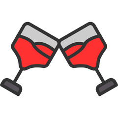 Sticker - Champagne Glass Icon