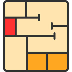 Sticker - Floor Plan Icon