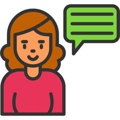 Sticker - Speech Icon