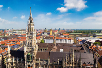 Fototapete - Aerial view of Munich, Germany