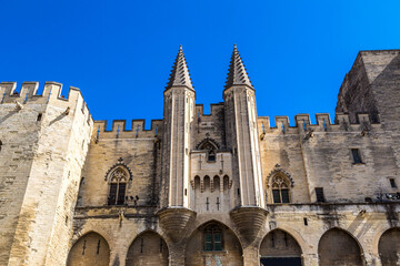 Fototapete - Papal palace in Avignon