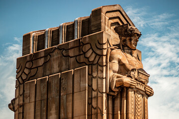 Wall Mural - Guardian Statue - Public Monument in Cleveland, OH