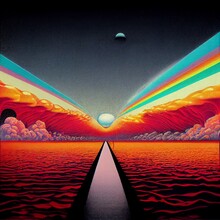 Creative Pink Floyd Inspired Album Cover.