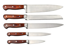 Set Of Steel Kitchen Knives