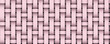 Pink wicker background. Geometric seamless pattern.. Vector illustration	