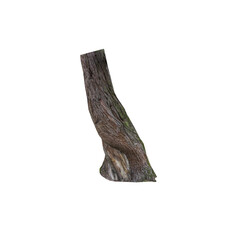 Aufkleber - Isolated PNG cutout of a tree trunk on a transparent background