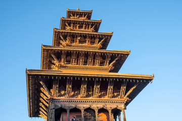 Nyatapola Square in Bhaktapur City of Nepal