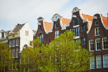 Wall Mural - Scenic view of beautiful buildings in Amsterdam, Netherlands