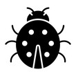 Ladybug, ladybird icon in modern style for website mobile logo app UI design. simple vector icon. 
