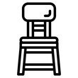 chair furniture seat interior icon