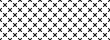 Black White Multiplication Seamless Pattern Vector