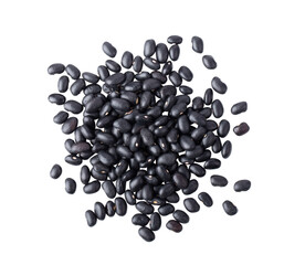 Wall Mural - Black beans isolated on transparent png