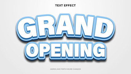 Wall Mural - grand opening text effect, editable text effect