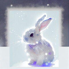 Wall Mural - Christmas Rabbits 