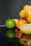cytrusy, cytryna, cytryny, jedzenie, owoc, zdrowa, swiezy, zółty, naturalny, przekąska, odzywianie, limonka, pomarańcza