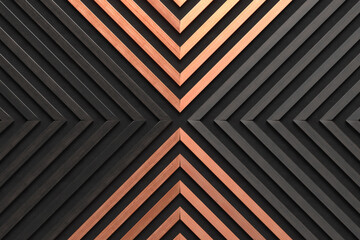 Wall Mural - A wooden lamella wall in the color of natural and burnt wood with a pattern of wall panels in the background