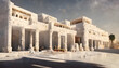white marble building