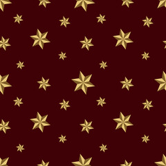 Wall Mural - seamless pattern of stars. Silver stars on a editable background. Vector. textile, background, packaging, printing, website.