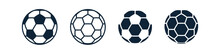 Soccer Ball Icon. Football Game Ball Icons