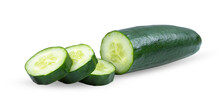 Slice Of Cucumber Isolated On Transparent Png