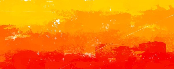 Wall Mural - paint grunge background template. vintage abstract red orange yellow colors.