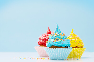 Colorful cupcakes