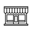 © StockVector - Shop store icon. Marketplace. Pictogram isolated on a white background.