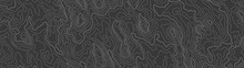 Topographic Map Patterns, Topography Line Map. Outdoor Vector Background, Editable Stroke