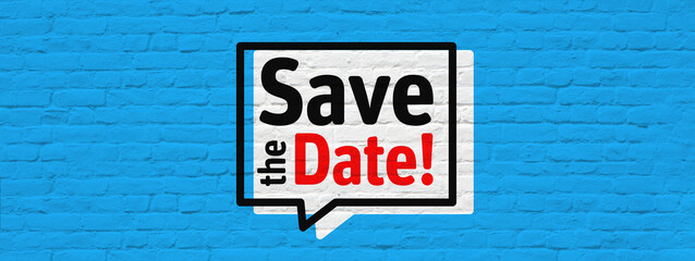 Wall Mural - Save the date !
