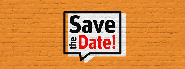 Wall Mural - Save the date !