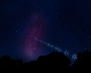 Wall Mural - Mysterious radio transmission from space