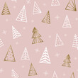 © One Pixel Studio - Abstract Christmas trees - seamless pattern. Vector illustration