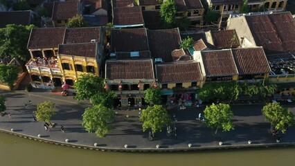 Wall Mural - AERIAL VIEW OF PERHAPS THE MOST VISITED ATTRACTION IN WORLD HERITAGE LISTED HOI AN, VIETNAM