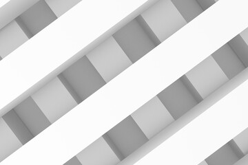 Wall Mural - abstract grey and white background with lines and stripes for business illustrations, 3d rendering