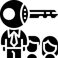 Sticker - Key icon