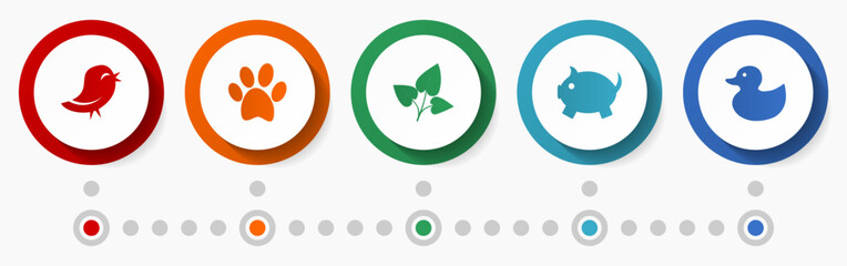Poster - Environment concept vector icons