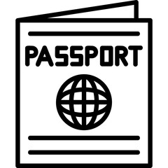 Wall Mural - Passport Icon