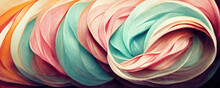 Decorative Twirling Pastel Lines As Wallpaper