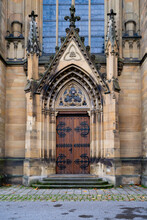 Side Entrance To The Gothic Catedral