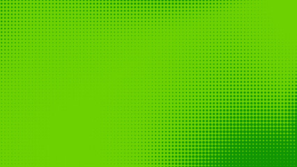 Wall Mural - Dots halftone green color pattern gradient texture with technology digital background. Dots pop art comics with nature graphic design.