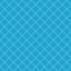 Wall Mural - Vector seamless pattern with rhombus diagonal lines on blue background