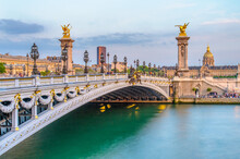 Alexandre 3 Bridge In Paris, France