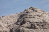 Fototapeta Sawanna - A wild isolated peak in the Puez group in Dolomites