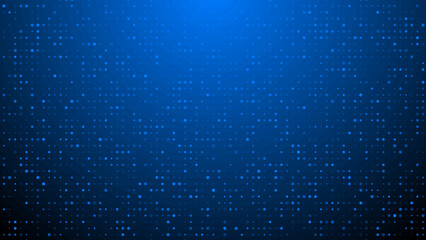 Abstract dot blue pattern gradient texture technology background.