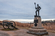 December Afternoon At Gettysburg Battlefield, Pennsylvania USA, Gettysburg, Pennsylvania