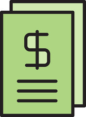 Poster - dollar bill icon