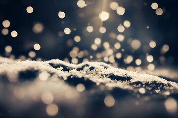 Wall Mural - christmas lights background