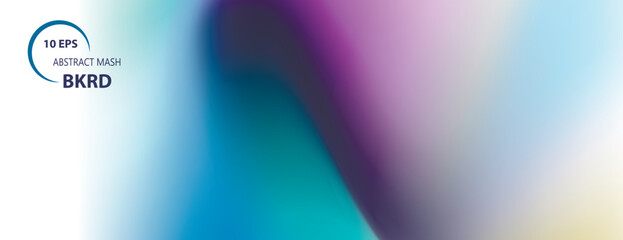 Aufkleber - Vector light banner Bright gradient backdrop. Abstract blurred dynamic background